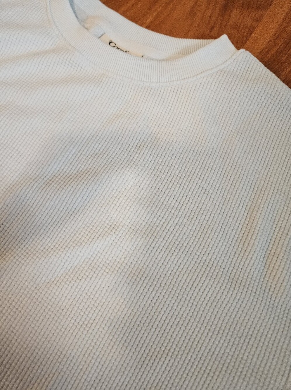 COMFRT light Blue Waffle Knit Short Sleeve Tee Size Medium - Picture 4 of 6
